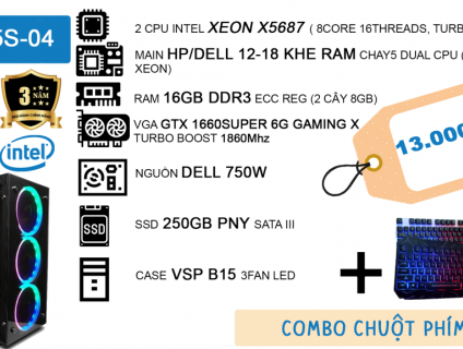 [BẢO HÀNH 3 NĂM] CẤU HÌNH GAMING GIÁ TỐT X5687/16GB RAM/GTX 1660S 6G
