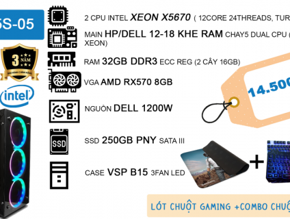 [HOT] CẤU HÌNH GAMING GIÁ TỐT X5670/32GB RAM/RX570 8GB/ BẢO HÀNH 3 NĂM