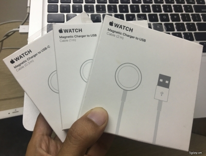 Cable apple watch chính hãng magnetic charger to usb/usb-c 0.3m/1m/2m