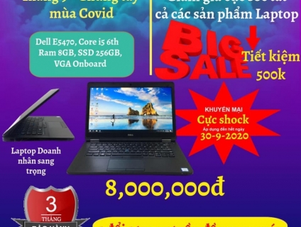 Dell Latitude E5470 i5 6300U/8GB Ram/256GB SSD [khuyến mãi mùa covid]