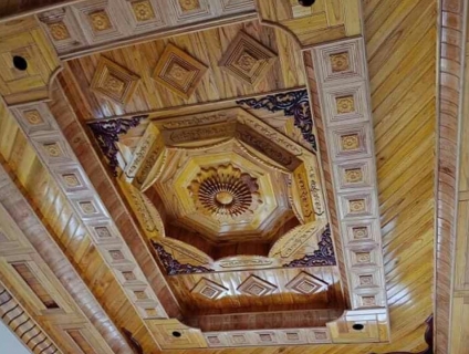 ốp trần gỗ xoan