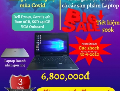 DELL 7240 I7 4600U/SSD 256GB/RAM 8GB [Khuyến mãi mùa covid]