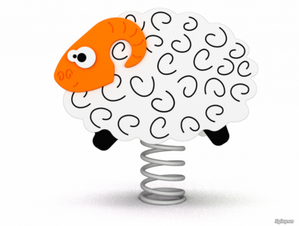 Thú nhún chú cừu - SINGLE - Twisted lamb rocker - 5024