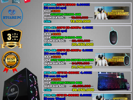 MÁY TÍNH GIẢ LẬP 2 CHIP INTEL XEON X5680 (12 CORE 24 THREADS