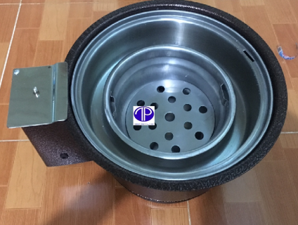 Bếp nướng than hoa không khói hút dương có quạt thổi