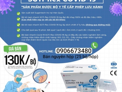 HCM ( Quận1) - Bộ kit xét nghiệm nhanh SGTi-flex COVID-19