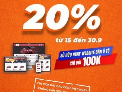 EazyWeb - Website oto giá 100k/tháng cho anh em sales tô
