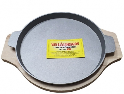 Chảo nhôm đúc nguyên khối Nướng - chiên bánh và rán trứng Vạn Lợi