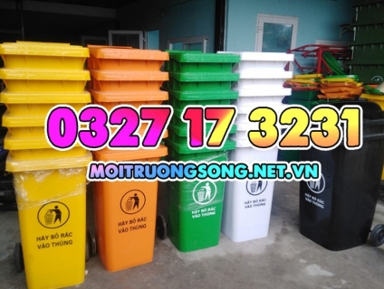 Thùng rác y tế 240 lít cho bệnh viện, giá ưu đãi, giao nhanh