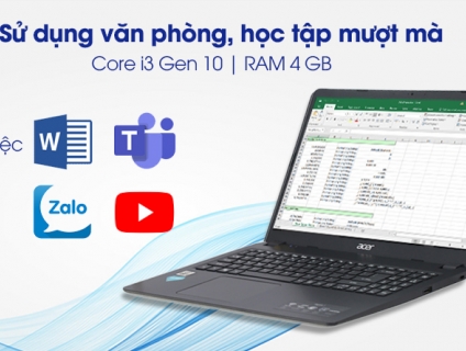 Laptop Acer Aspire A315 56 308N i3 cho học sinh