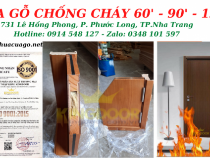 Giá cửa gỗ chống cháy tại Nha Trang - Cửa thoát hiểm KINGDOOR