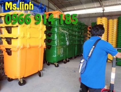Thùng đựng rác loại lớn 120L - 240L - 660L nhựa tốt Sài Gòn