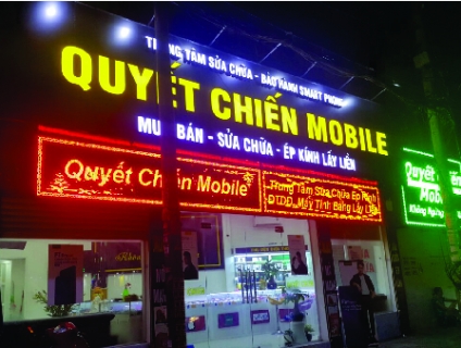 Làm biển quảng cáo sữa chữa điện thoại
