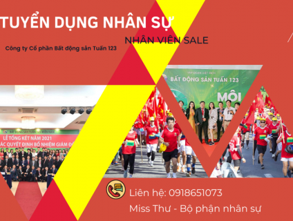 TUYỂN DỤNG NHÂN SỰ - PHỎNG VẤN LÀM NGAY - KHU VỰC TPHCM - SALE NHÀ PHỐ.
