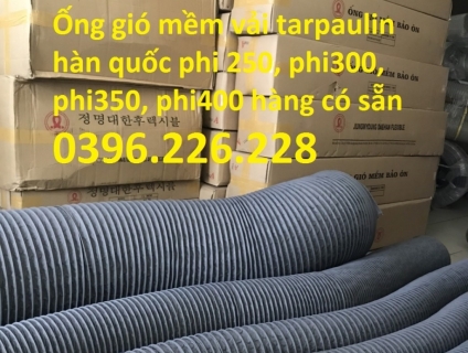 Mua ống gió mềm vải D200 làm hệ thống dẫn khí, thông gió cho nhà máy .