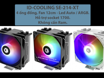 Tản nhiệt CPU ID-COOLING SE-214-XT, 4 ống đồng, 12cm, hỗ trợ sk1700.