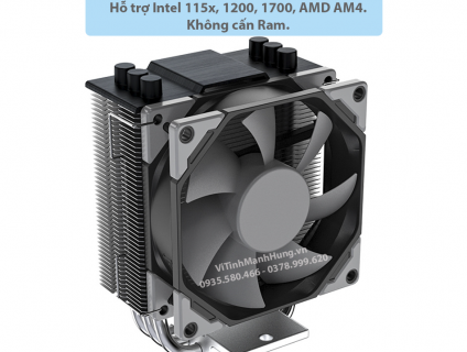 Tản nhiệt chip CPU ID-COOLING SE-30, 3 ống đồng, Fan 9cm,hỗ trợ sk1700