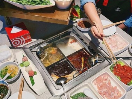 Bếp lẩu 1 ngăn – 2 ngăn – 3 ngăn – 4 ngăn âm bàn nhà hàng giá rẻ