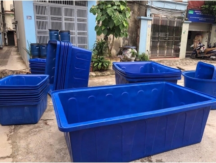Thùng nhựa chữ nhật dung tích lớn trồng rau nuôi cá 100L, 200L, 500L,