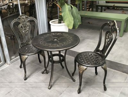 Bàn ghế ban công nhỏ D65 + 2 ghế