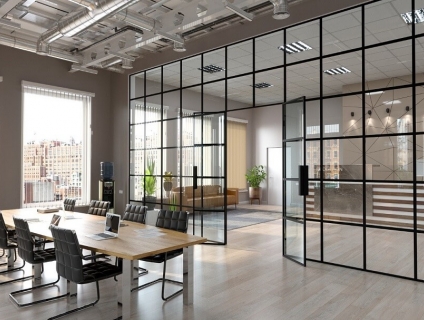 Khái niệm về vách kính văn phòng và ưu điểm của vách kính văn phòng