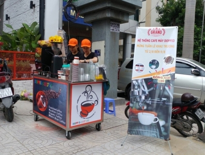 Thanh lý gấp bộ xe cà phê pha máy