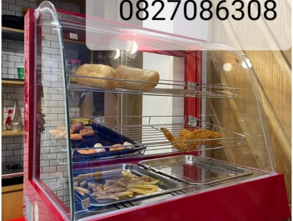 Tủ trưng bày giữ nóng thực phẩm 2 khay, tủ trưng bày gà rán