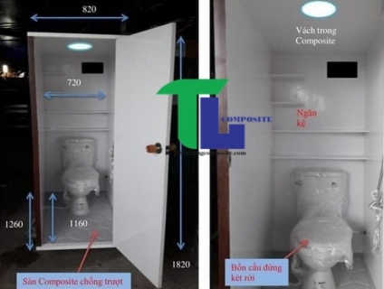 Nhà vệ sinh nhựa composite chất lượng cao