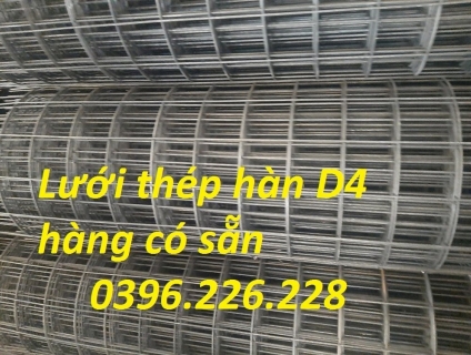Chuyên cung cấp sỉ lẻ lưới thép hàn D4 a 200mm x 200mm dạng cuộn, tấm giá rẻ