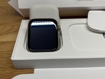 Apple watch thép 6 44mm milan gold chuẩn open box pin 100 nguyên bản