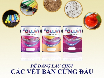 SƠN NỘI THẤT CAO CẤP FOWIN SẢN PHẨM ĐỘC QUYỀN CÔNG TY TÂN HOÀNG NGỌC