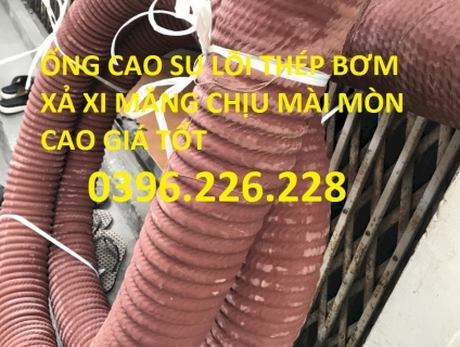 Tin Mới: Bán ống cao su lõi thép phi 125 dùng hút bùn cát sỏi, xi măng