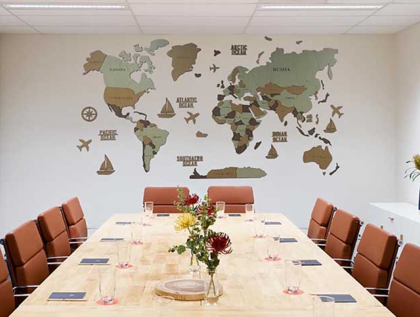 Bản đồ Gỗ 3D Thế Giới