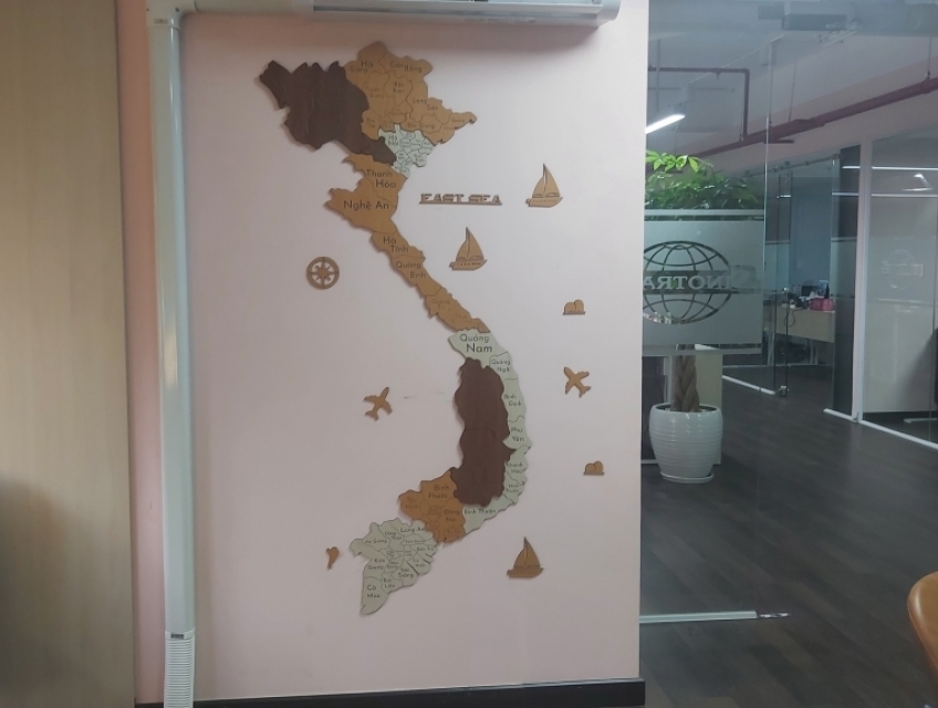 Bản đồ Gỗ 3D Việt Nam