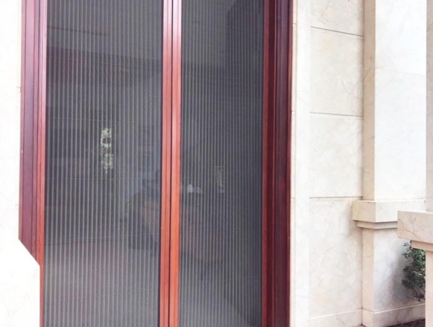 Cửa lưới chống muỗi vân gỗ - Siêu phẩm bảo vệ gia đình!