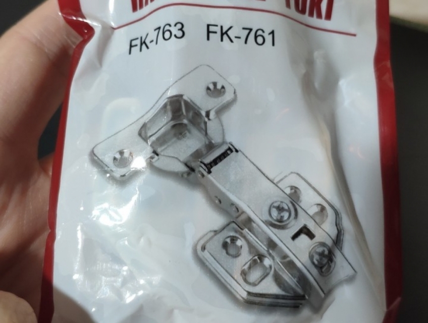 FK761- Bản lề Fuki Inox, tháo lắp thường, có giảm chấn
