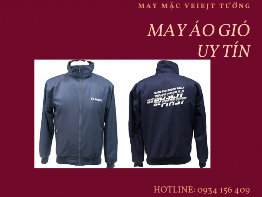 May áo gió , áo khoác công ty xí nghiệp số lượng lớn