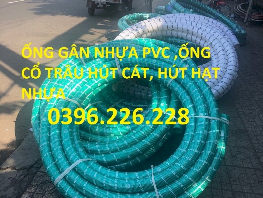 Cung cấp ống gân nhựa xanh lá dày phi 114 ,ống cổ trâu gân nhựa phi 90