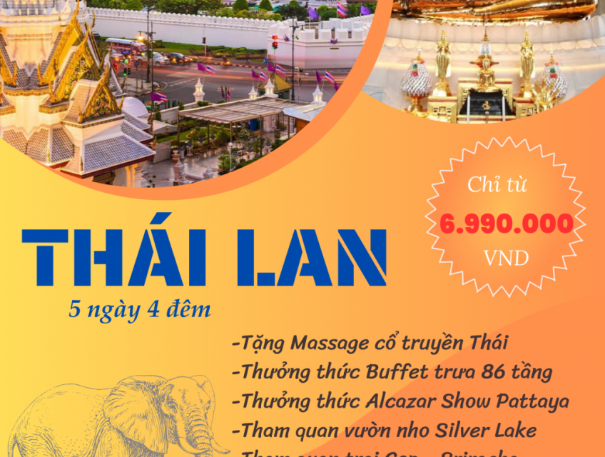 TOUR THÁI LAN 5N4Đ