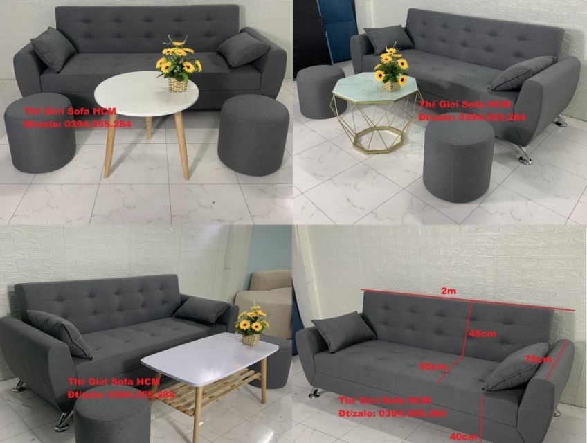 Bàn ghế sofa bed/giường đa năng phòng khách tphcm