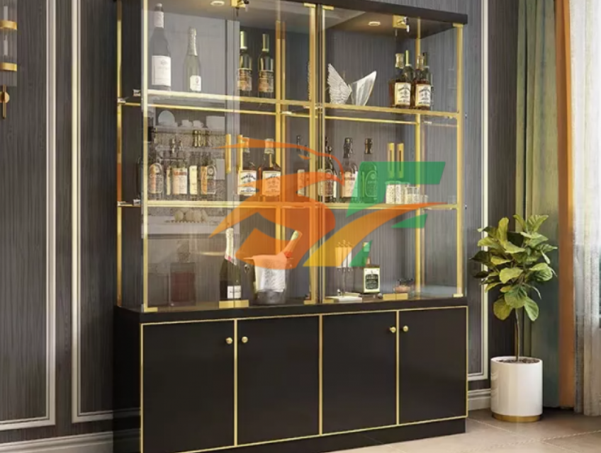 Tủ trưng bày phòng khách nâng tầm phong cách sống