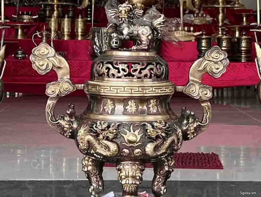 Bán đồ thờ cúng giá tại xưởng Bộ đỉnh đồng ngũ sự