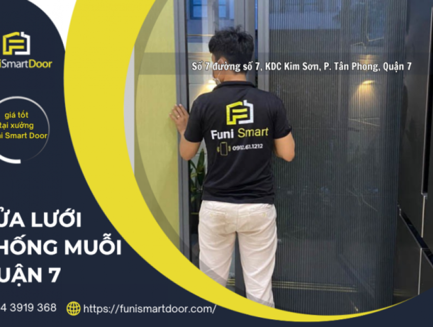 Lắp Đặt Cửa Lưới Chống Muối Côn Trùng Hiện Đại Tại Quận 7 Chính Hãng