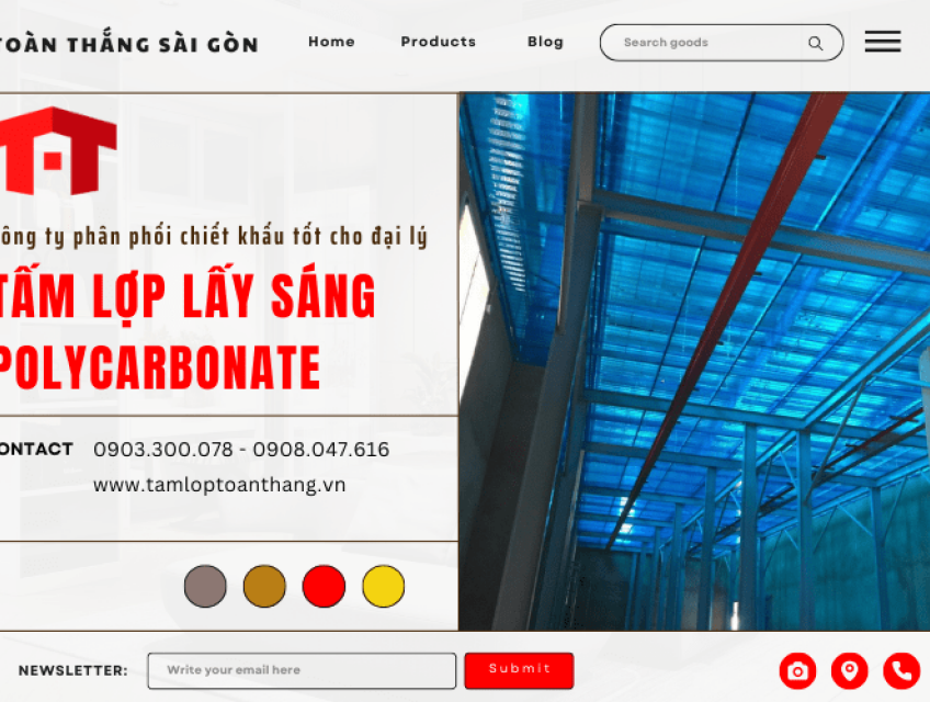 Công ty phân phối tấm lợp lấy sáng polycarbonate chiết khấu tốt cho đạ