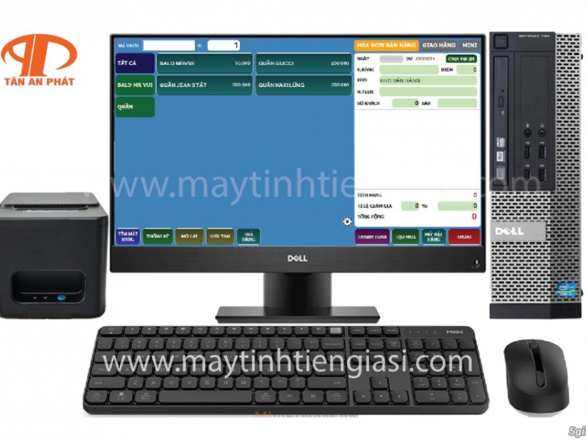 Máy tính tiền cho salon tóc trọn gói : 0917.66.4444