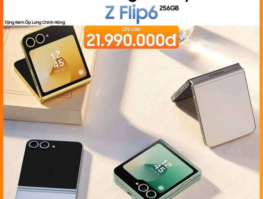 DĨ AN TABLET PLAZA  DÁNG NHỎ XINH – ĐỈNH CÔNG NGHỆ Z FLIP 6.