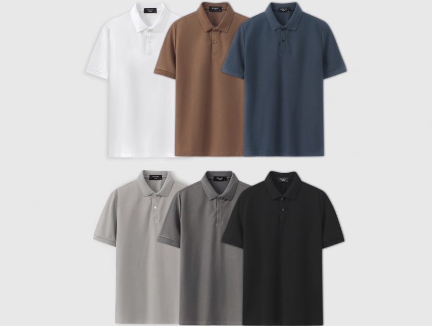 Áo polo nam cotton thoáng mát, thấm hút, không nhăn