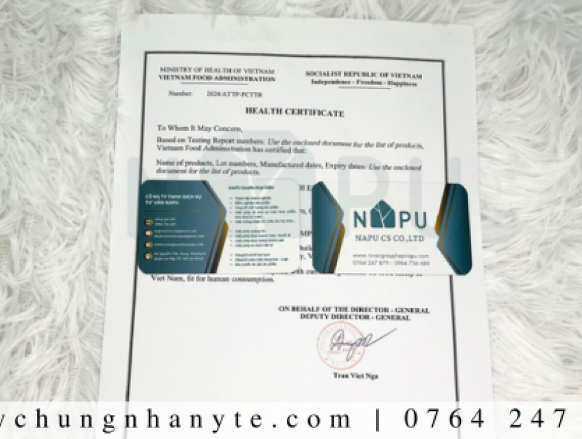 Đăng ký giấy chứng nhận y tế tỏi ngâm đóng lon cho doanh nghiệp