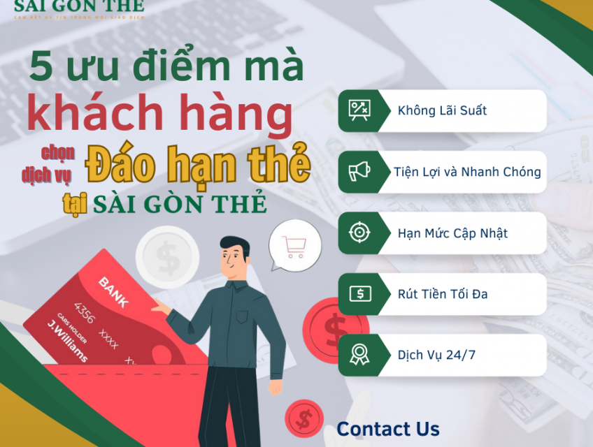 Đáo hạn thẻ tín dụng tại SÀI GÒN THẺ cần điều kiện gì
