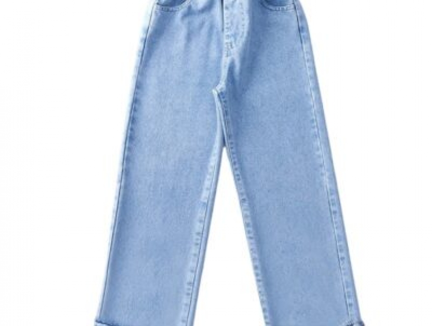 Quần Jean bé gái, quần bò ống rộng form đứng cho bé